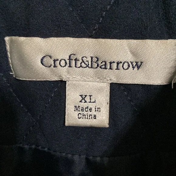 Croft&Barrow Navy Blue Vest Size XL - Picture 8 of 8